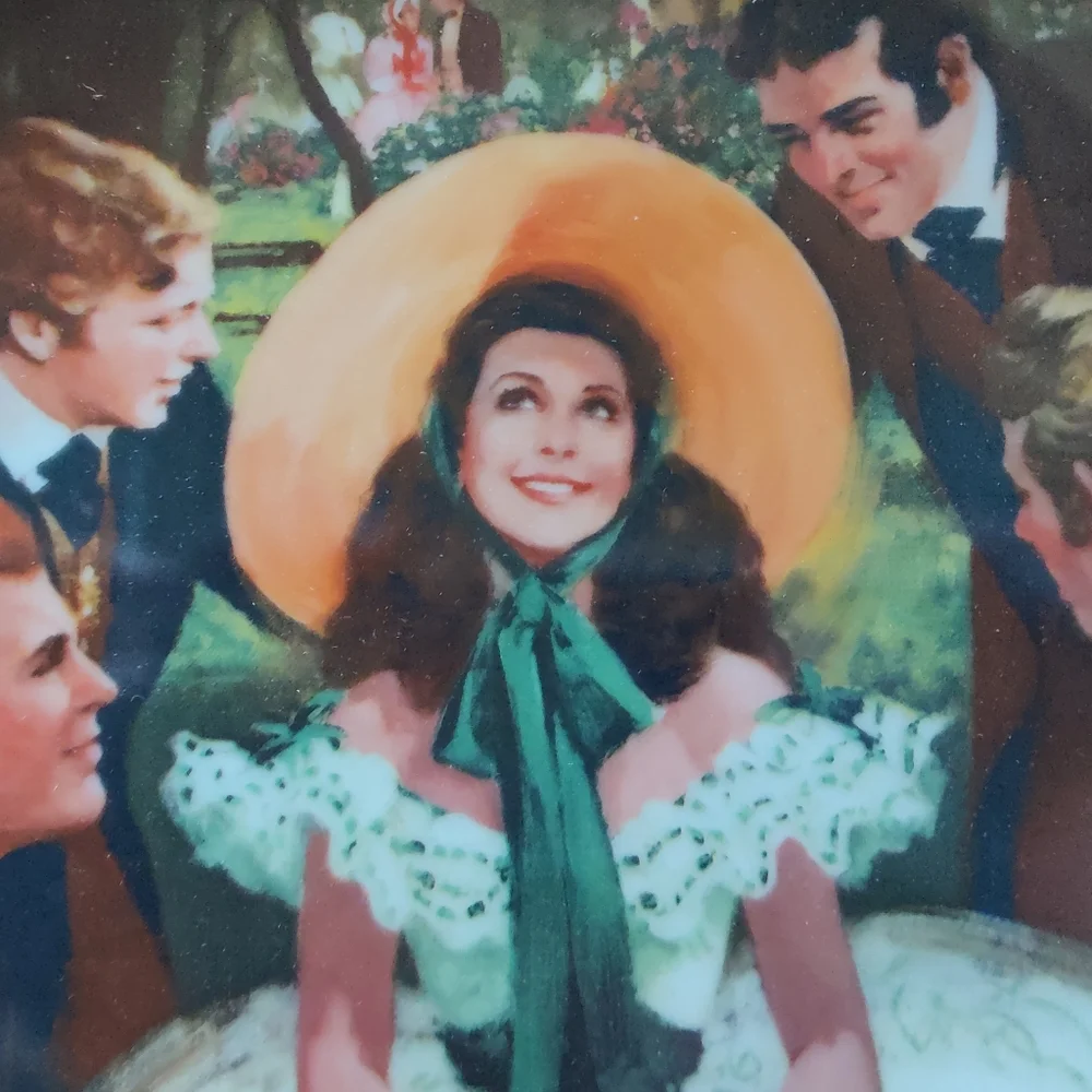 Scarlett and Her Suitors Commemorative Plate. Golden Anniversary Series. 1988.